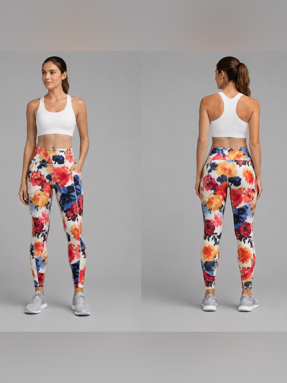 Marika Multicolor Floral High-Waist Leggings